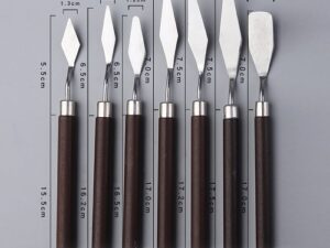Stainless Steel Spatula Kit Palette Gouache Supplies for Oil Painting Knife Fine School Painting Art Supplies