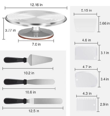 12" Aluminum Turntable Set