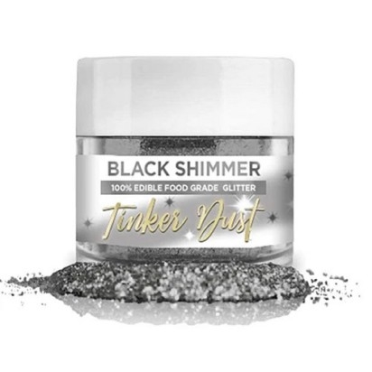 Black Shimmer Edible Glitter