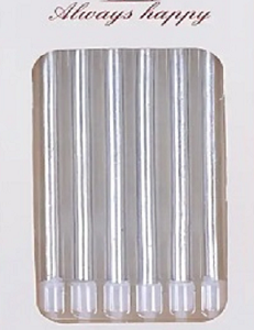 Silver Birthday Candles