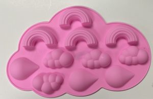 Silicone Mold Clouds and Rainbows