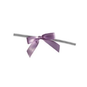 Twisties Lavender Bows 25 Pcs