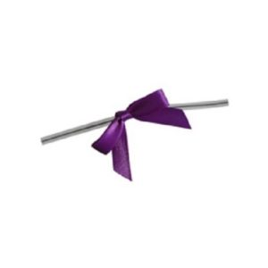 Twisties Purple Bows 25 Pcs