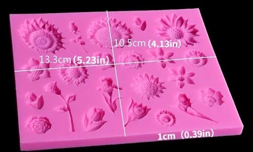 Silicone Mold Assorted Flower