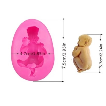 Silicone Mould 3D Sleep Baby
