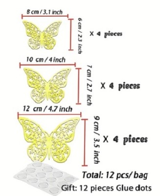Gold Butterfly Topper