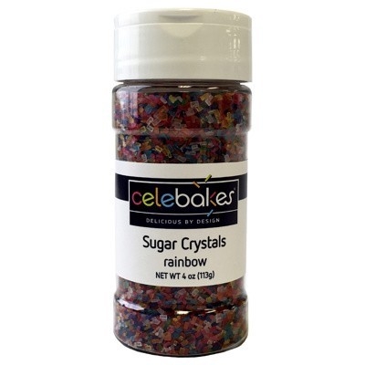 Rainbow Sugar Crystals 4oz.