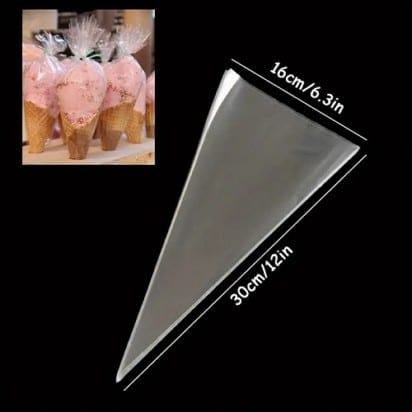 Clear Cone Treat Bags