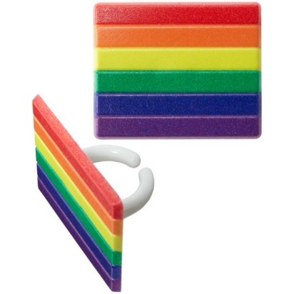 Pride Rainbow Cupcake Rings