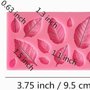 Rose Leaves Silicone Mold 12 Cavity