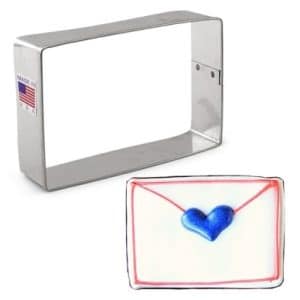 Rectangle 2"x3" Cookie Cutter is perfect for cutting Fruits, Cookie Dough, Fondant, Gumpaste, Rice Krispies, Clay and more