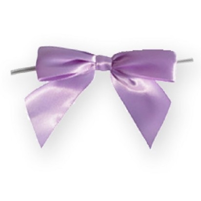 large Bow W/Tie Lavender