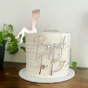 Cake Topper”Bride To Be” Rose Gold