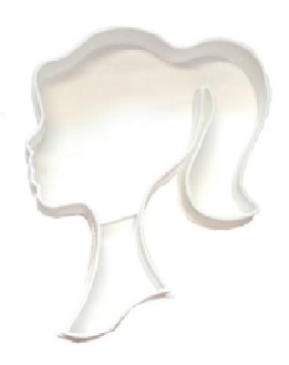 Cookie Cutter Barbie Girl Head 6 count