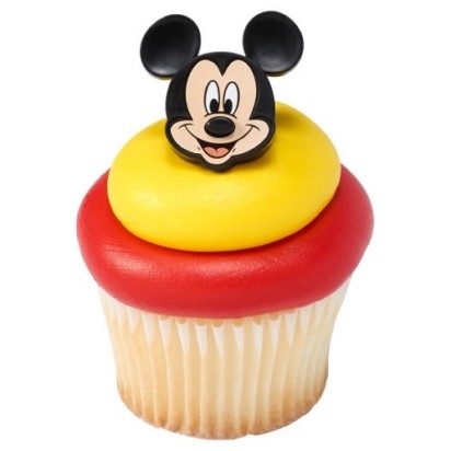 Mickey Mouse Cupcake Ring 6 count