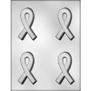 Chocolate Mold Awareness Ribbon 4 cavity