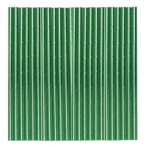 Paper Straw Metallic Green
