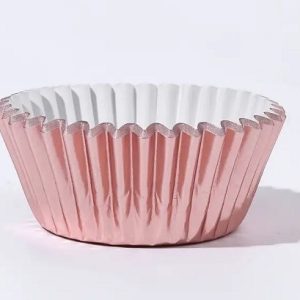 Baking Cup 2″ RoseGold Foil 50 count