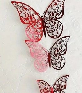 Red Butterfly Topper-12 count