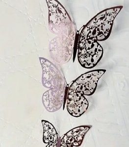 Rose Gold Butterfly Topper-12 count