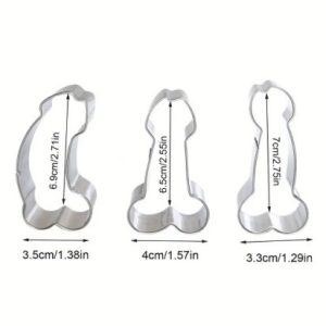 Cookie Cutter Penis Shape -3 Pcs