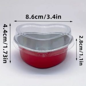 Foil Red HRT Baking Cup/Lid 25 count