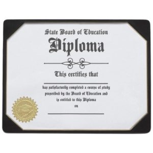 Graduation Certificate Cake Topper
