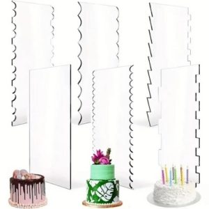 Acrylic icing Smoother 2 Sided 6 Piece Set