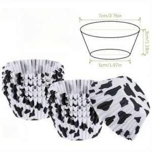 Baking Cups 2" Cow Print