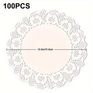 White Lace Doilies 12in.
