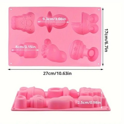 Silicone Mold Baby Items 6 Cavity