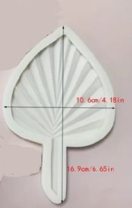 Silicone Mold Fan Leaf 6.6 Inch