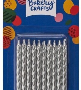 Candle Silver Spiral 20 Count