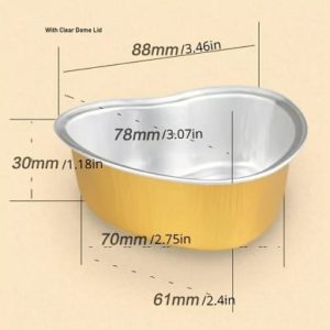 Foil Gold Heart Baking Cup/Lid