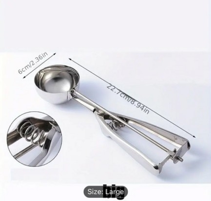 Stainless Steel Scooper Large 2.3"