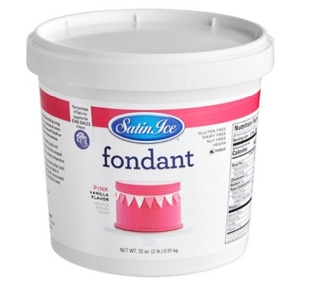 Satin Ice Fondant 2# Pink