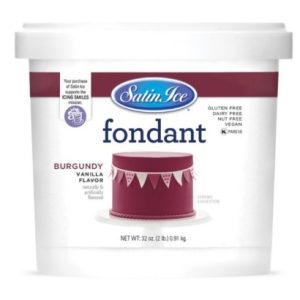 Satin Ice Fondant 2# Burgundy