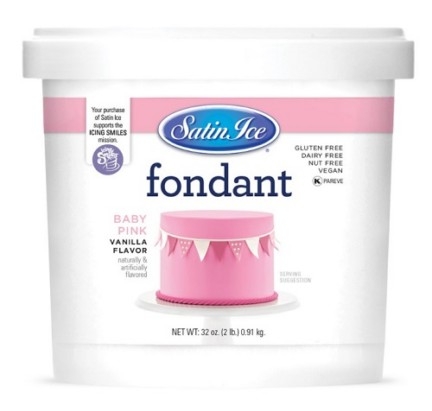 Satin Ice Fondant 2# Baby Pink