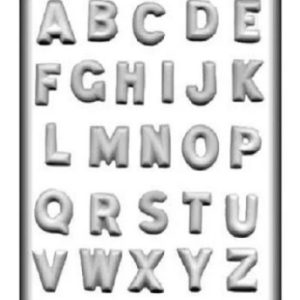 Candy Mold Alphabet 1.25" Tall