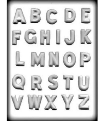 Candy Mold Alphabet 1.25" Tall