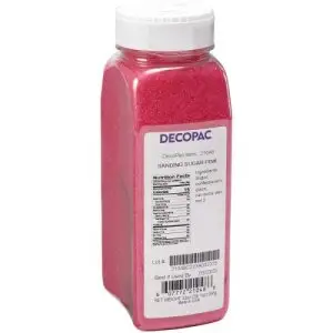 pink sanding sugar 33 oz. container