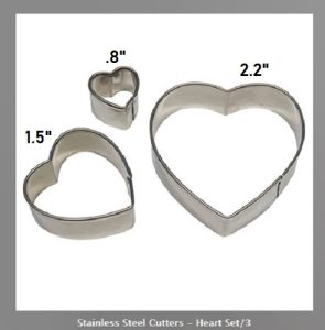 PME Heart Cutter Set Of 3 Pcs