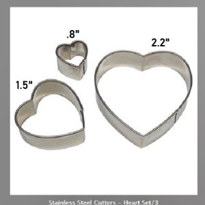 PME Heart Cutter Set Of 3 Pcs