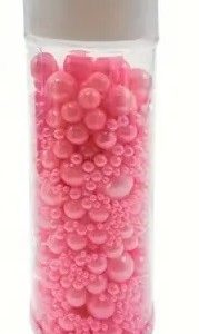 Sugar Pearls Light Pink 5- Sizes 4.5 oz.