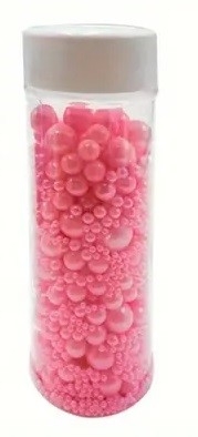 Sugar Pearls Light Pink 5- Sizes 4.5 oz.