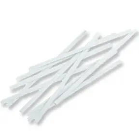 White Twisties Ties 50 Pieces