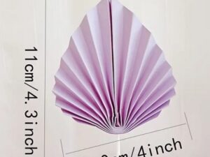 Purple Fan Cake Topper