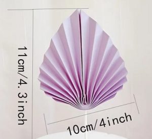 Purple Fan Cake Topper