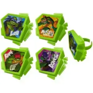 Ninja Turtles Power Cupcake Rings 12 Count