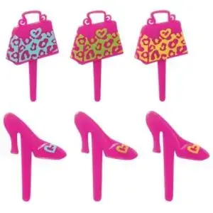 Animal Print Purse and Shoe Cupcake Picks 12 Count